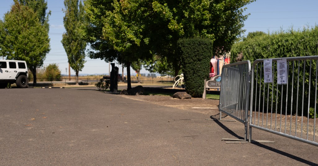Gates at John Pfaff Park Removed from Entrance Again.