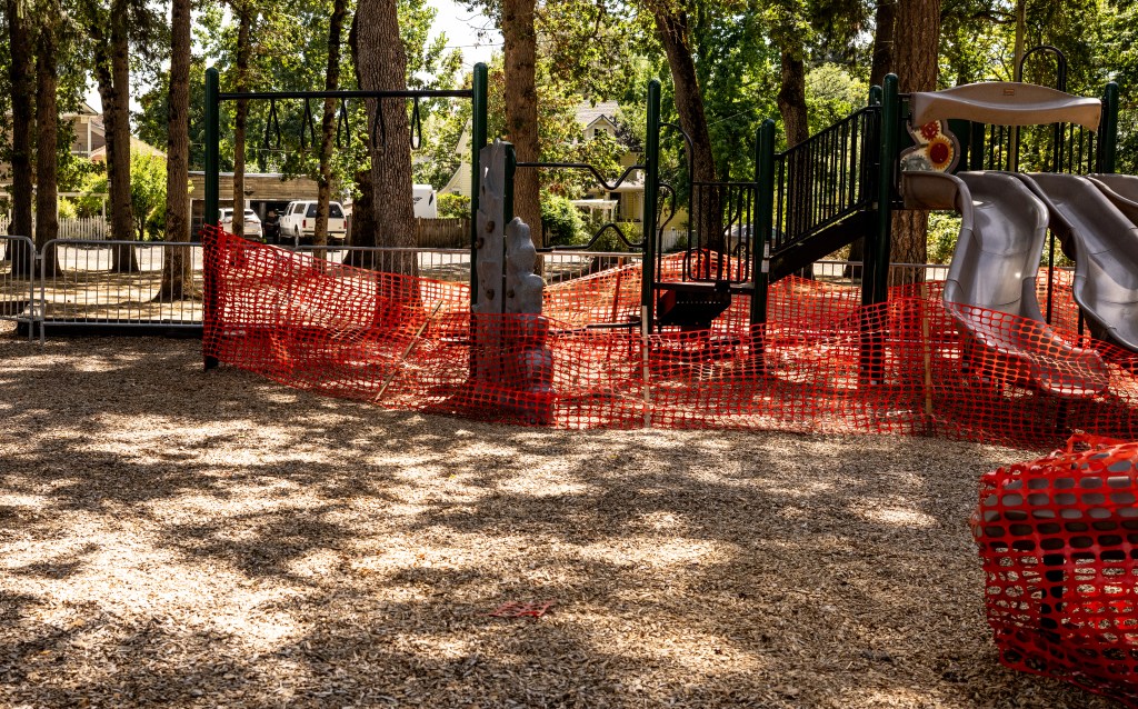 Independence Park Closures Become Reality as Crews Fence Playgrounds and Remove Amenities